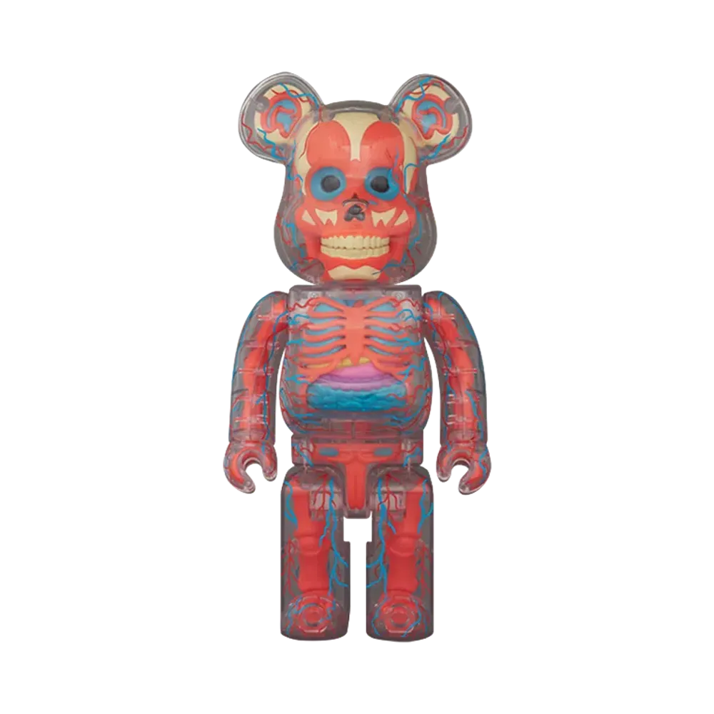 MEDICOM TOY "BEARBRICK" Bearbrick The Human Bear Orange Variant Version 400%