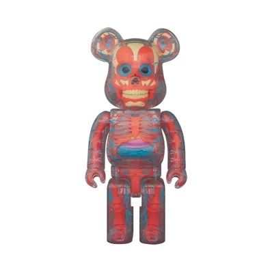 MEDICOM TOY "BEARBRICK" Bearbrick The Human Bear Orange Variant Version 400%