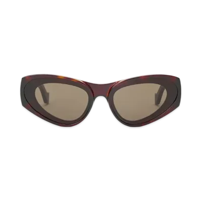 LOEWE Front Lens Cat-Eye Sunglasses "Havana"