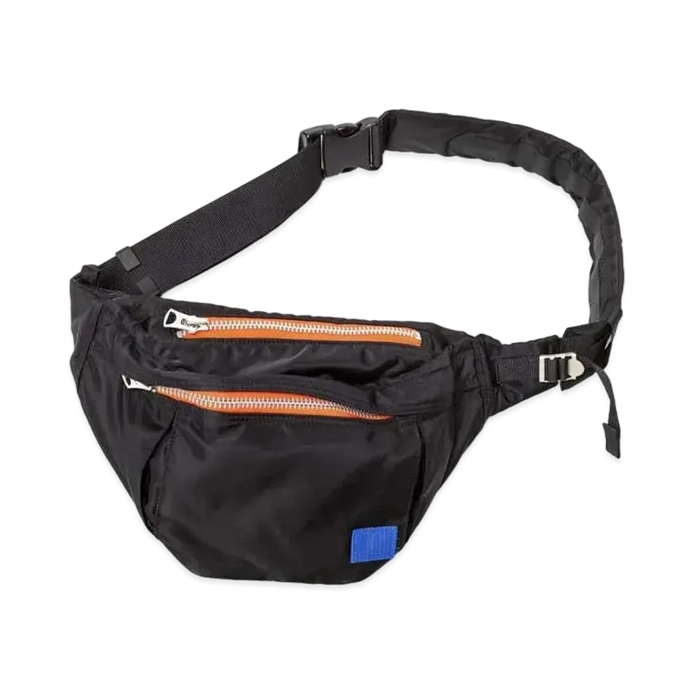 sacai x PORTER Nylon Waist Bag "Black"