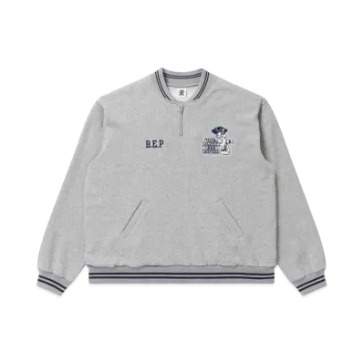 BlackEyePatch OG Pirate Half Zip Sweat "Grey"