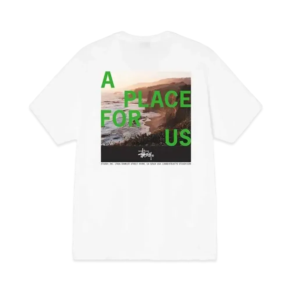 Stussy PLACE FOR US TEE "White"