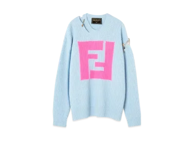 FENDI x Versace Fendace Cut Out Jumper "Blue"