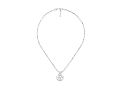 GUCCI Silver Necklace With Interlocking G
