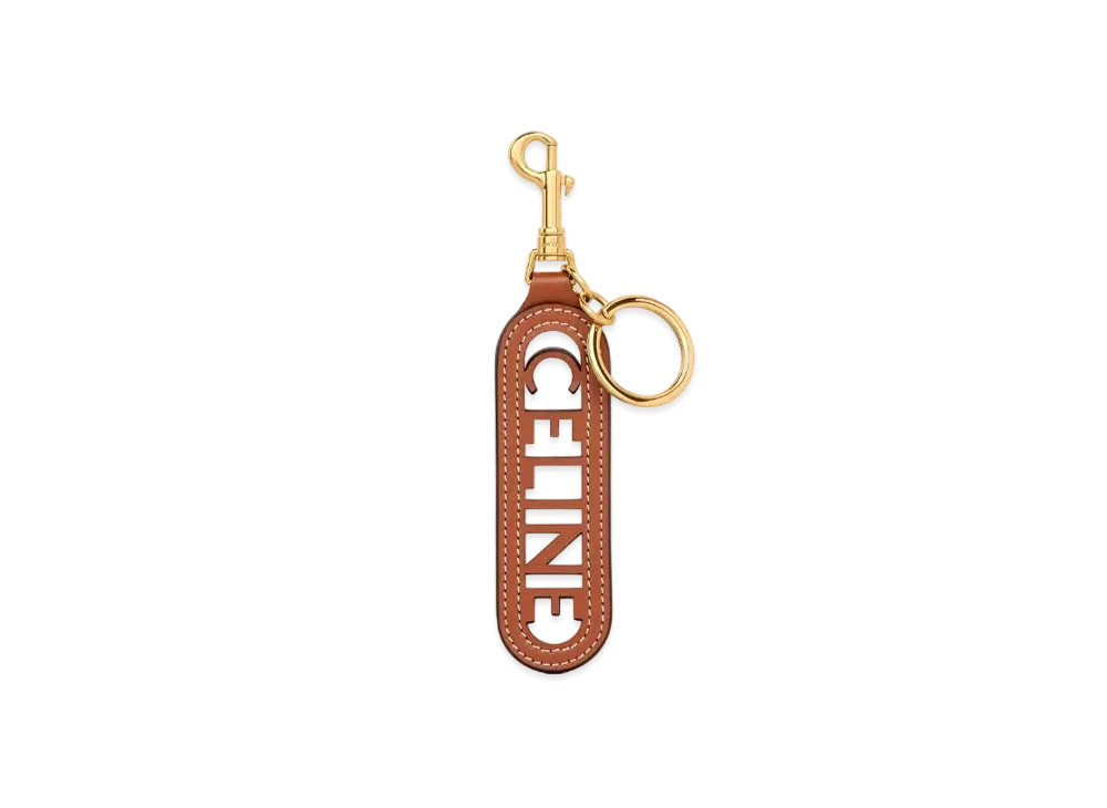 セリーヌ トリオンフ キーリング チャーム スムースカーフスキン 