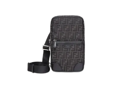 FENDI One-Shoulder Travel Backpack Ff Jacquard Fabric Backpack "Multicolor"