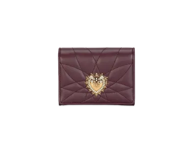 Dolce&Gabbana Devotion Continental Wallet Small "Bordeaux"