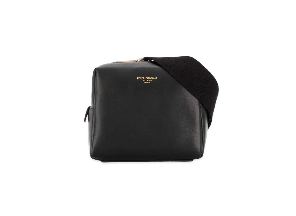 Dolce&Gabbana Mon-Reale Waist Poach Small Calfskin Brand Logo "Black"