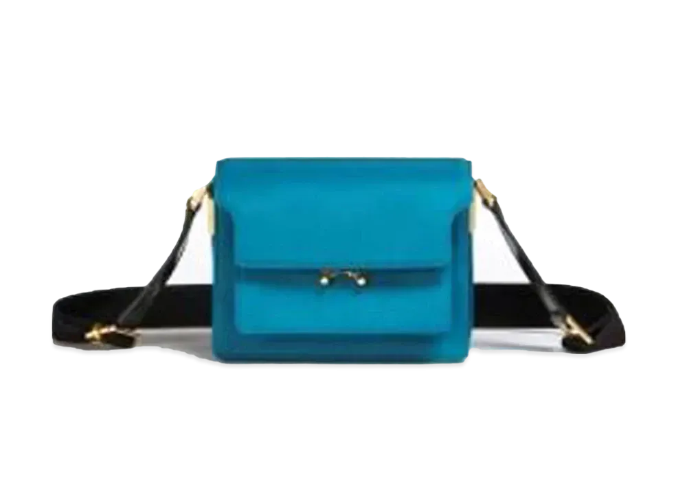Marni TRUNK LIGHT Bag in Padded Nylon "Blue"