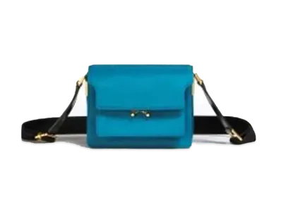 Marni TRUNK LIGHT Bag in Padded Nylon "Blue"