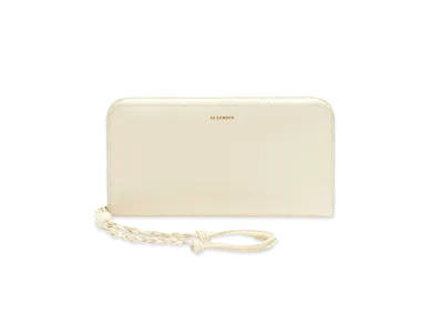 Jil Sander Zip-Around Wallet Medium "Natural"