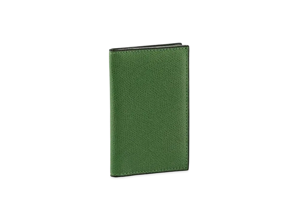 Valextra Business Card Case "Glass Green"