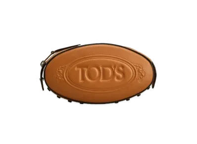 TOD'S Leather Clutch Micro "Brown"