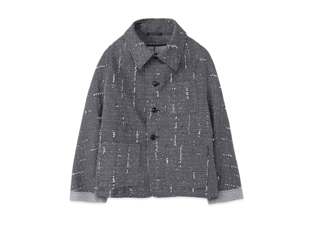 Yohji Yamamoto Y's HOLED JACQUARD DESGINED JACKET "Navy"