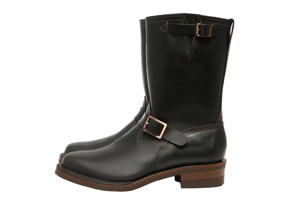 WESCO Boss Narrow Toe "Black" Black Smooth Vibram #700 Sole(Brown) 10 Height Strap 7400 E