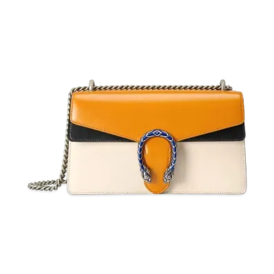 GUCCI Dionysus Small Shoulder Bag "Orange/White"
