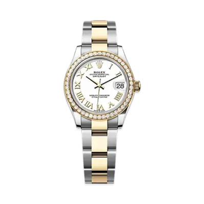 ROLEX Datejust 31mm Oystersteel & Yellow Gold Diamond 278383RBR "White"