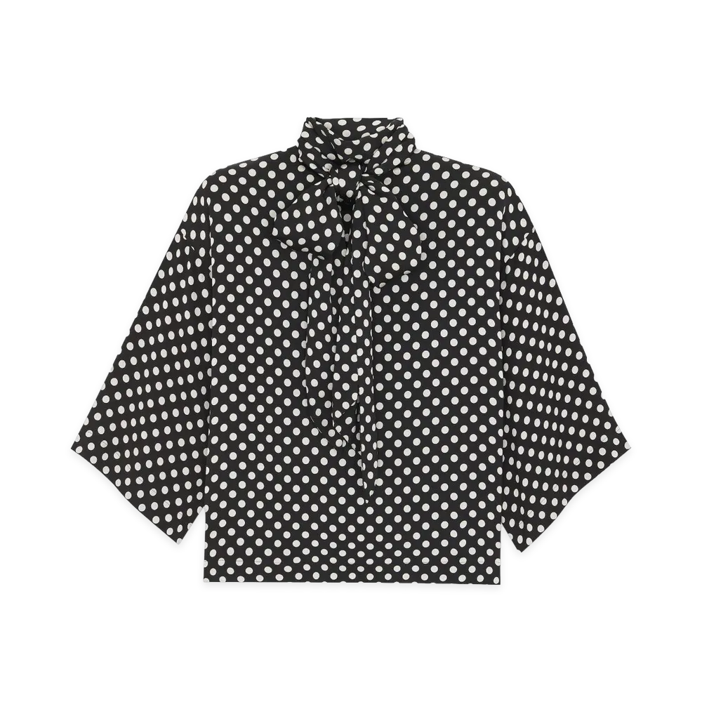 Saint Laurent Women's Shirts "Black"