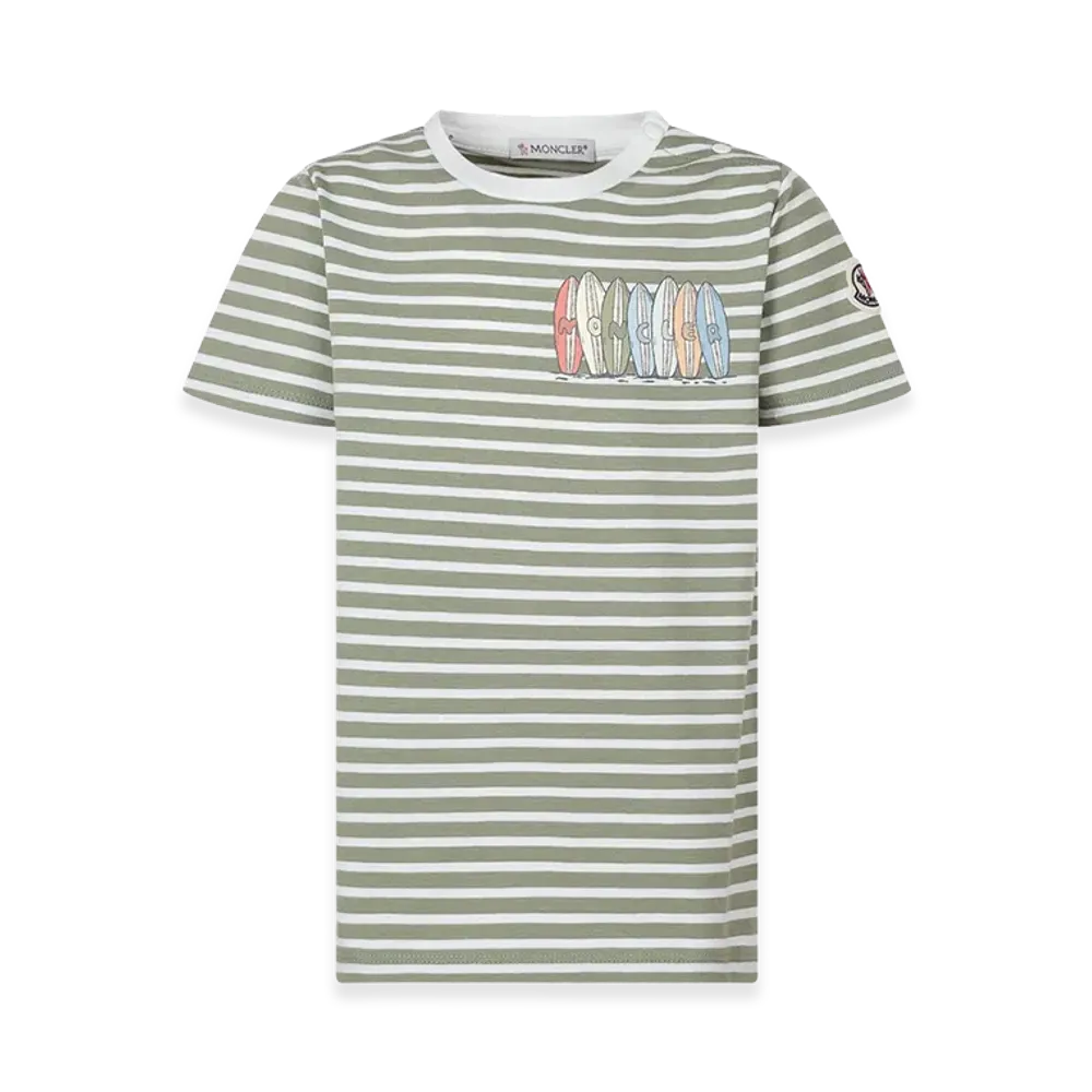 MONCLER Kids T-Shirt "Green/White"