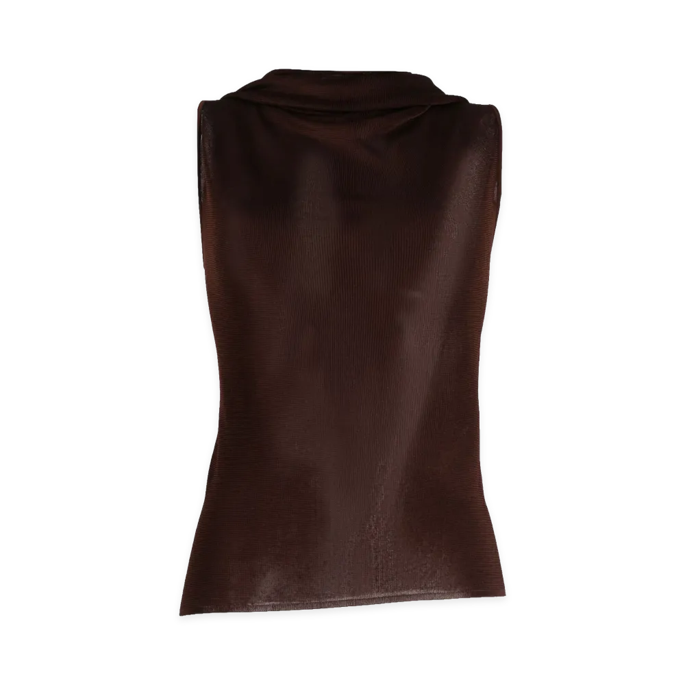 Saint Laurent Women's Top "Brown"