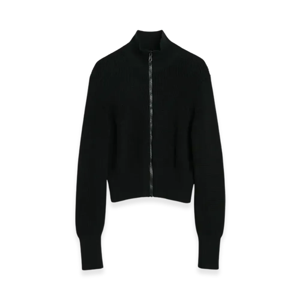 OUR LEGACY Women's Intact Zip Turtleneck Bio Resurrect Poly "Black"