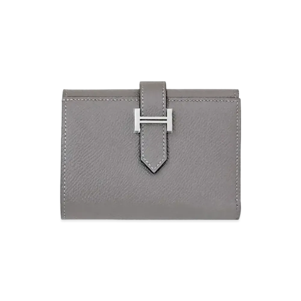 Hermes Bearn Combine Veau Epsom "Gris Meyer/Silver"