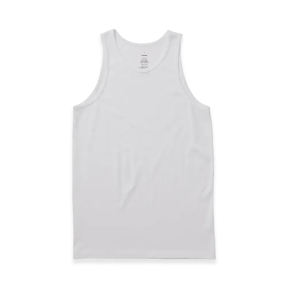 Graphpaper American Sea Island Cotton Tank Top "White"
