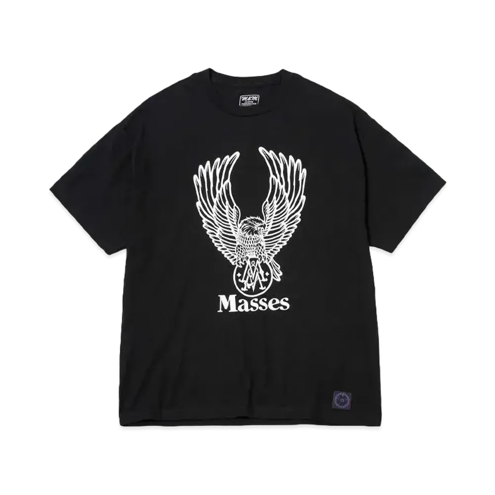 M&M x MASSES T-SHIRT FLYING EAGLE M "BLACK"