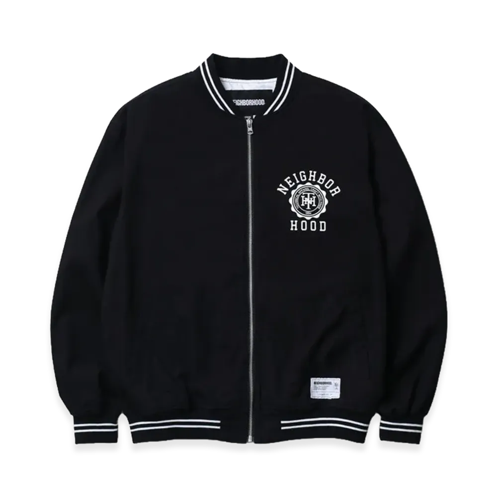 NEIGHBORHOOD Cotton Zip Award Jacket "Black"
