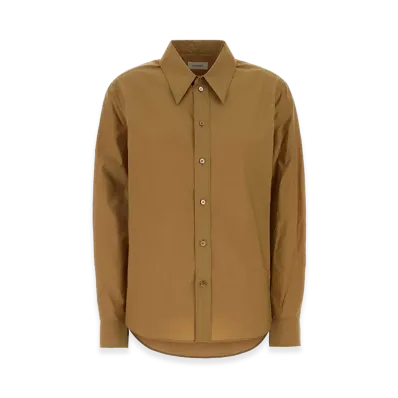 LEMAIRE Women's Poplin Shirt "Camel"