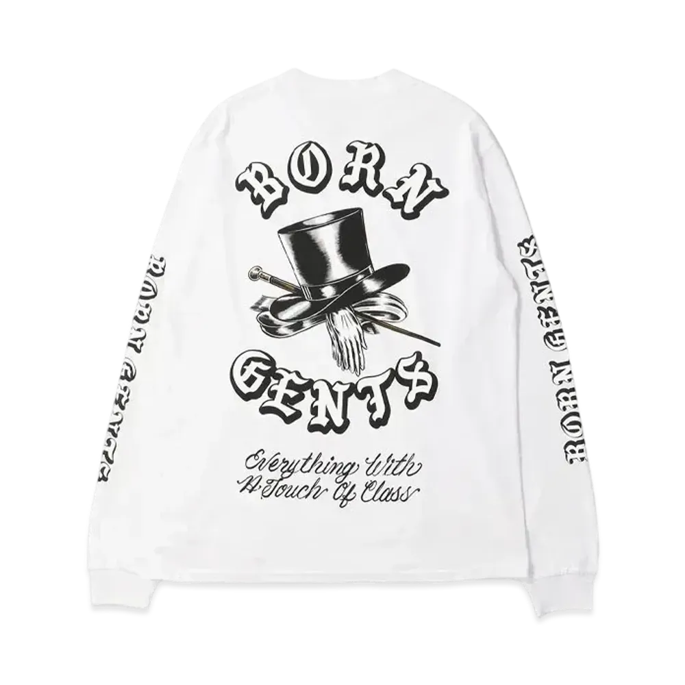 UNION x Born x Raised Gents Of Desire Rocker L/S Tee "White"