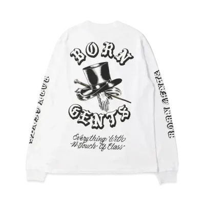 UNION x Born x Raised Gents Of Desire Rocker L/S Tee "White"