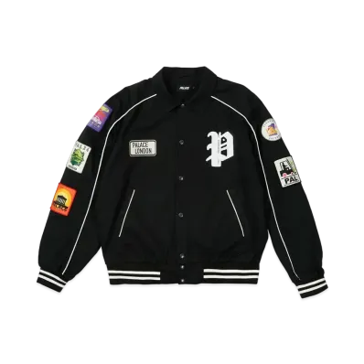 PALACE PATCHES COTTON BOMBER "Black"