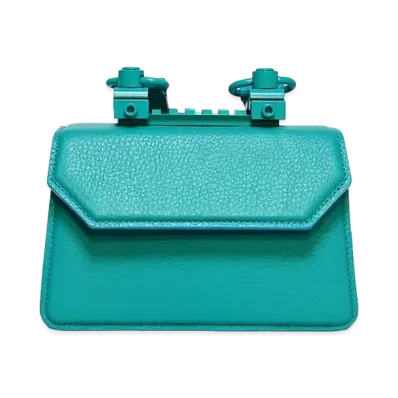 GANIKAWA GIB-01 HAND BAG(M) "TURQUOISE"