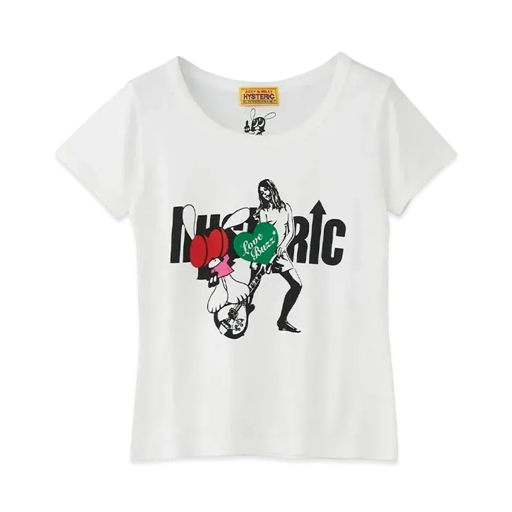HYSTERIC GLAMOUR x SKOLOCT T-Shirt For Women "White"