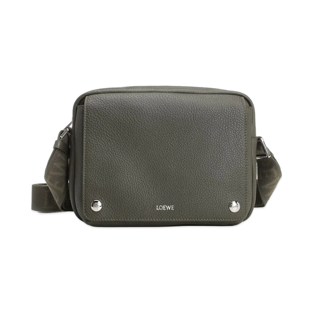 LOEWE Medium "Pebble" Messenger Bag "Green"