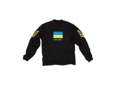 BALENCIAGA Support Ukraine Ls T-shirt "Black"