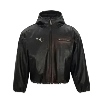 THUG CLUB Big Rock Leather Jacket "Black"