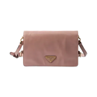 PRADA Leather Shoulder Bag "Lily of the Valley"