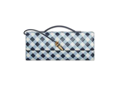 Bottega Veneta Andiamo Clutch "Abyss/Ice/White"