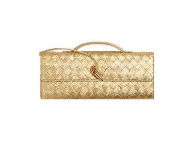 Bottega Veneta Andiamo Clutch Bag "Gold"