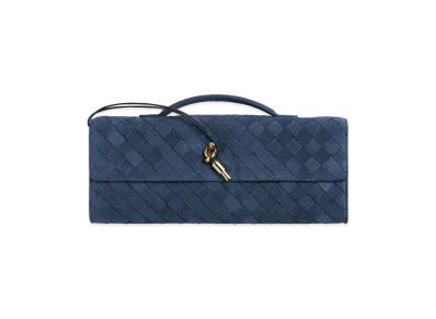 Bottega Veneta Andiamo Clutch Bag "Neptune"