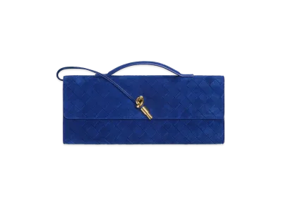 Bottega Veneta Andiamo Clutch Bag "Royal Blue"