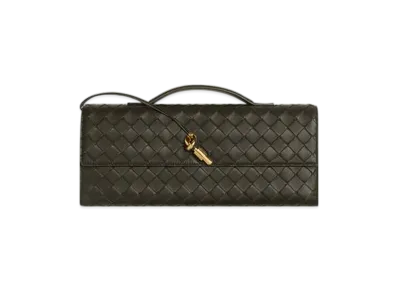 Bottega Veneta Andiamo Clutch "Kaki"