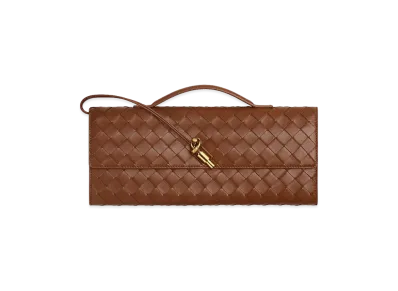 Bottega Veneta Andiamo Clutch Bag "Amber"