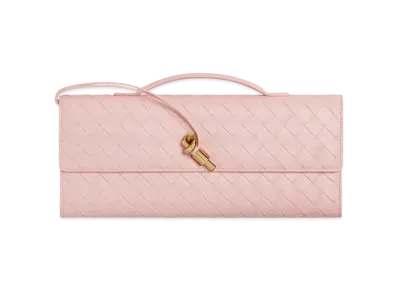 Bottega Veneta Andiamo Clutch "Rose"
