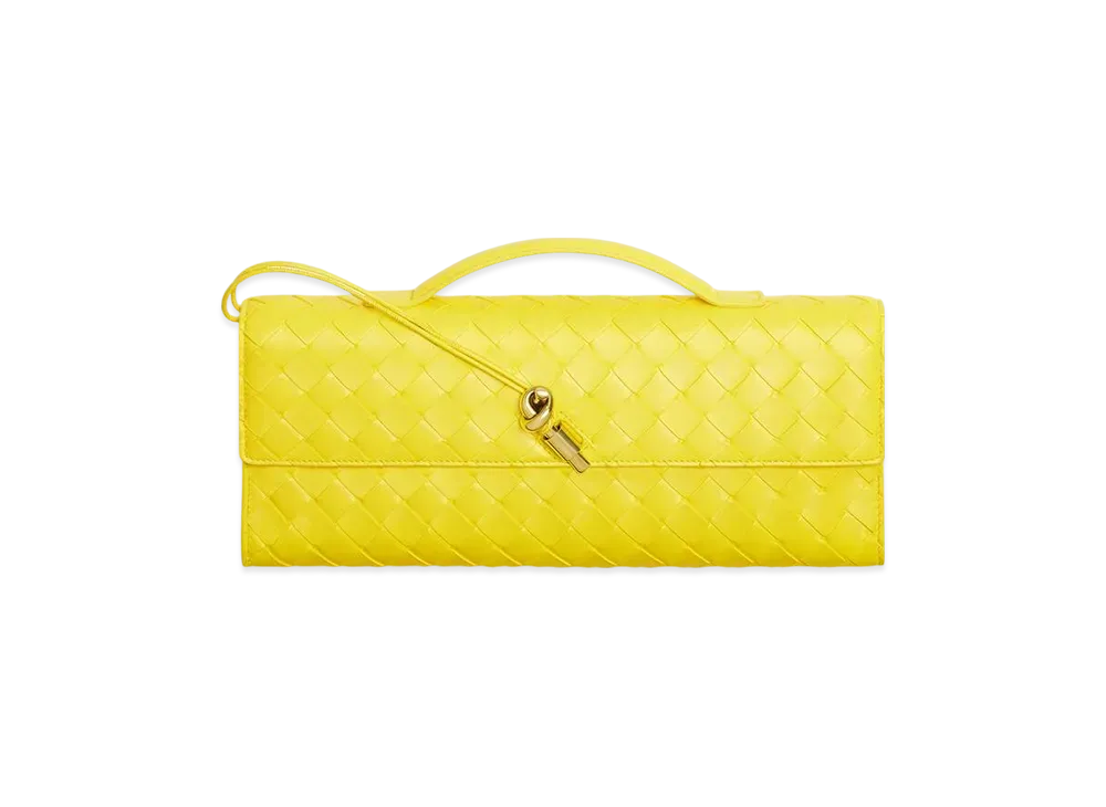 Bottega Veneta Andiamo Clutch "Sulfur"