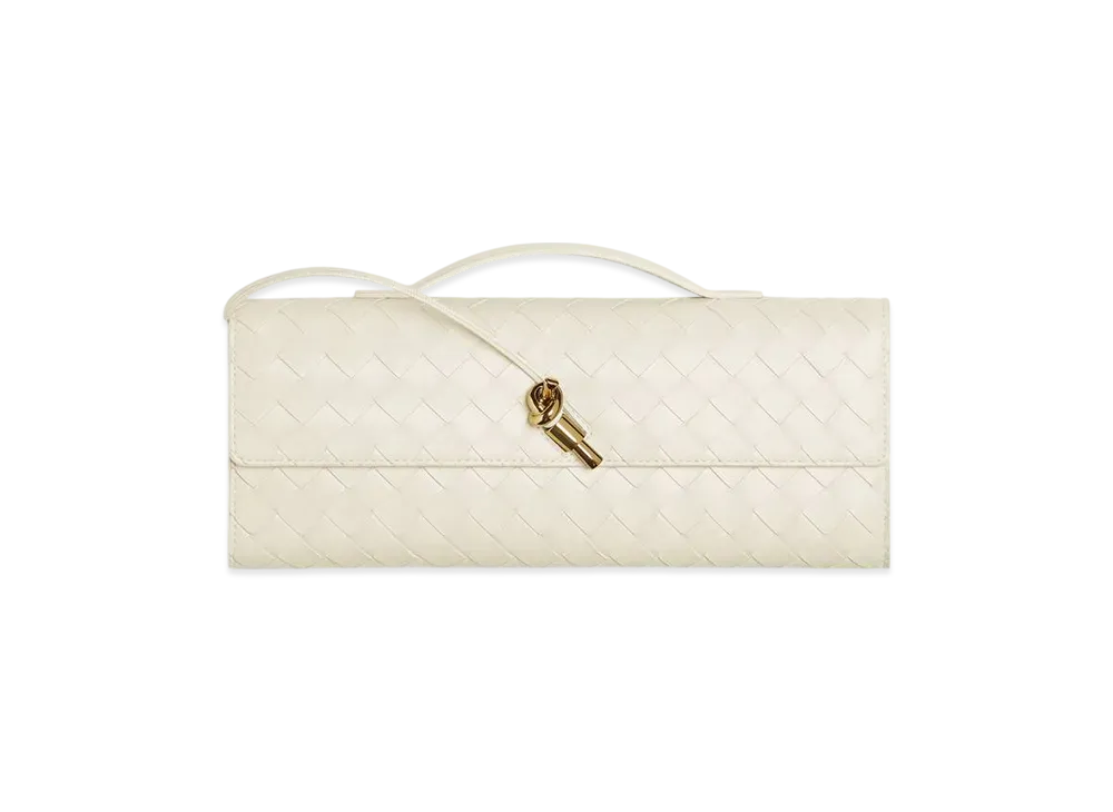 Bottega Veneta Andiamo Clutch "Sea Salt"