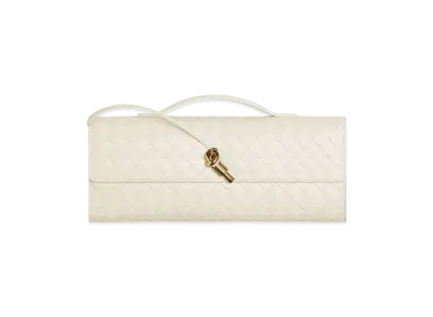 Bottega Veneta Andiamo Clutch "Sea Salt"