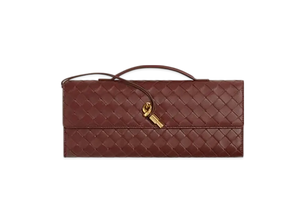 Bottega Veneta Andiamo Clutch "Sapele"